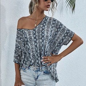 SHEIN off the shoulder shirt